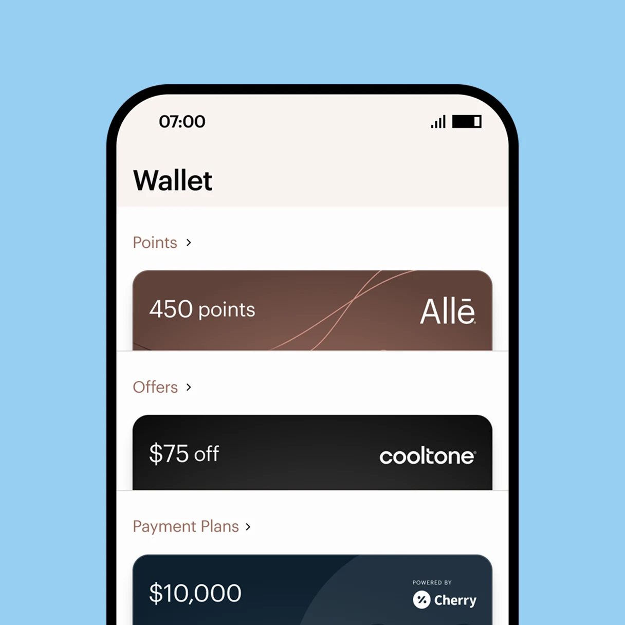 Screenshot of a phone showing how one can redeem savings