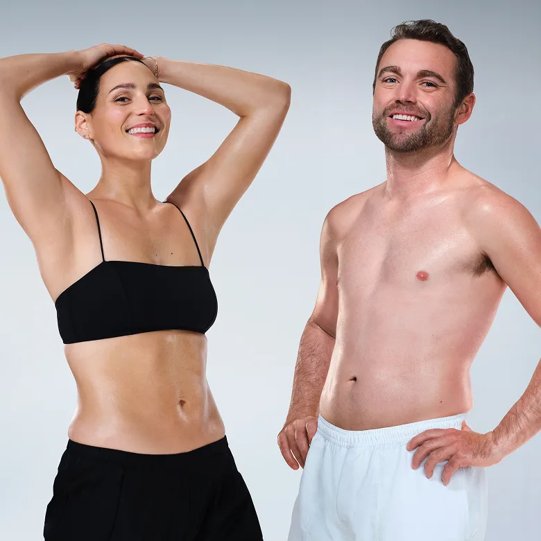 CoolTone female and male model posing