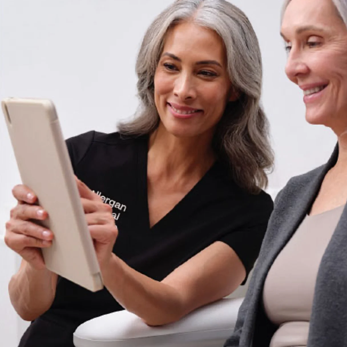 health care provider & patient during consultation 