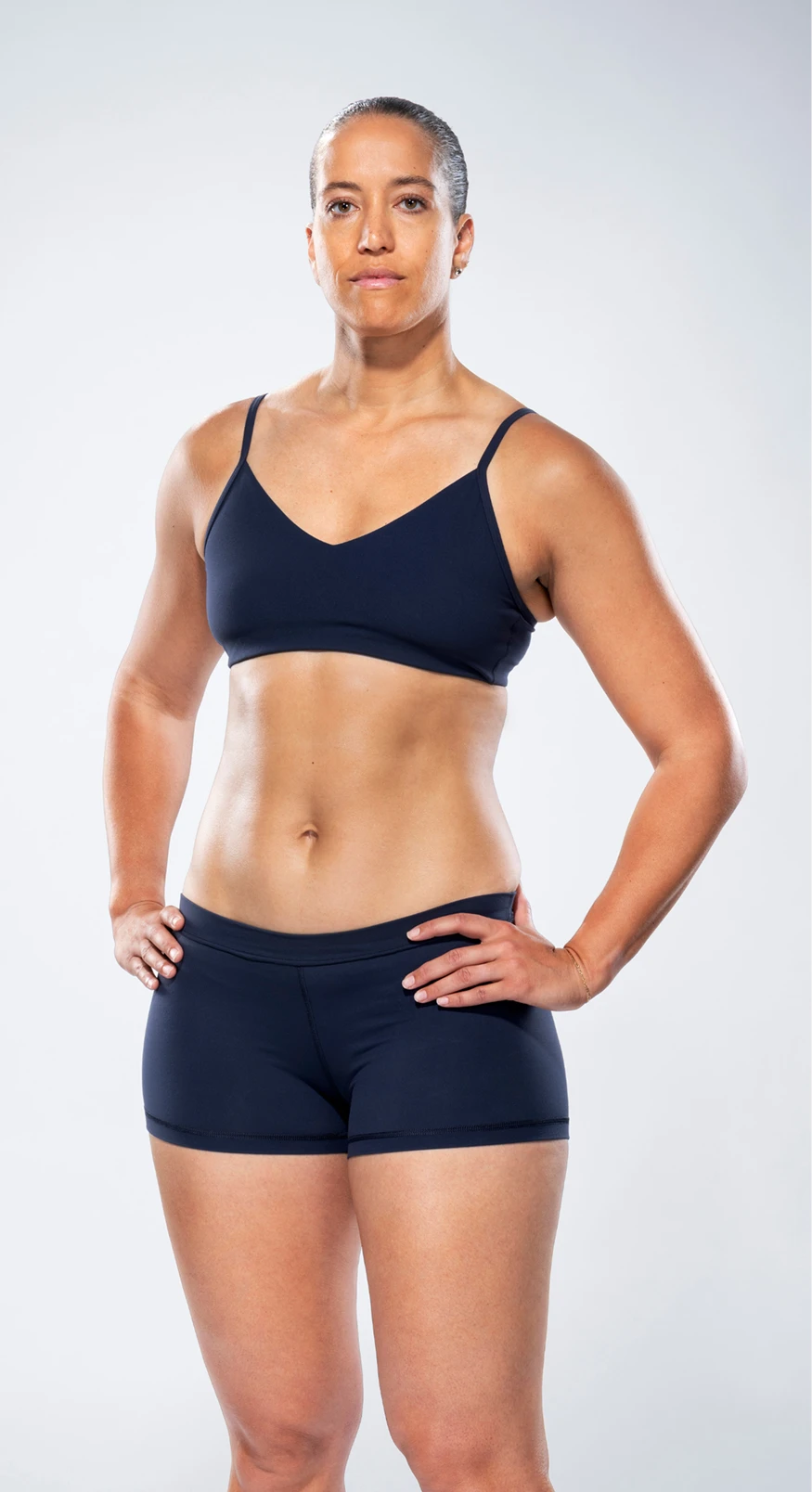 Female model showing her CoolTone results